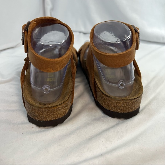 Birkenstock Yara Brown Leather Sandals Shoes Sz 36 / US 5.5 - 6 - Picture 8 of 11